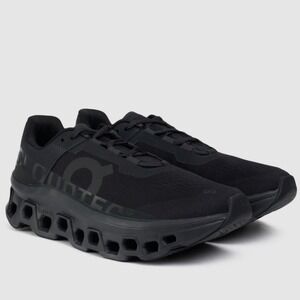 On Cloudmonster All Black Running Swiss Engineer Men's Sneakers Size 14